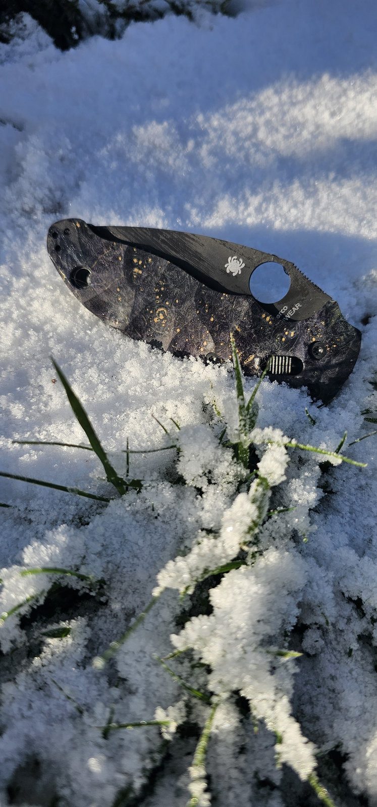 Scales in stabilized wood for Spyderco Manix 2