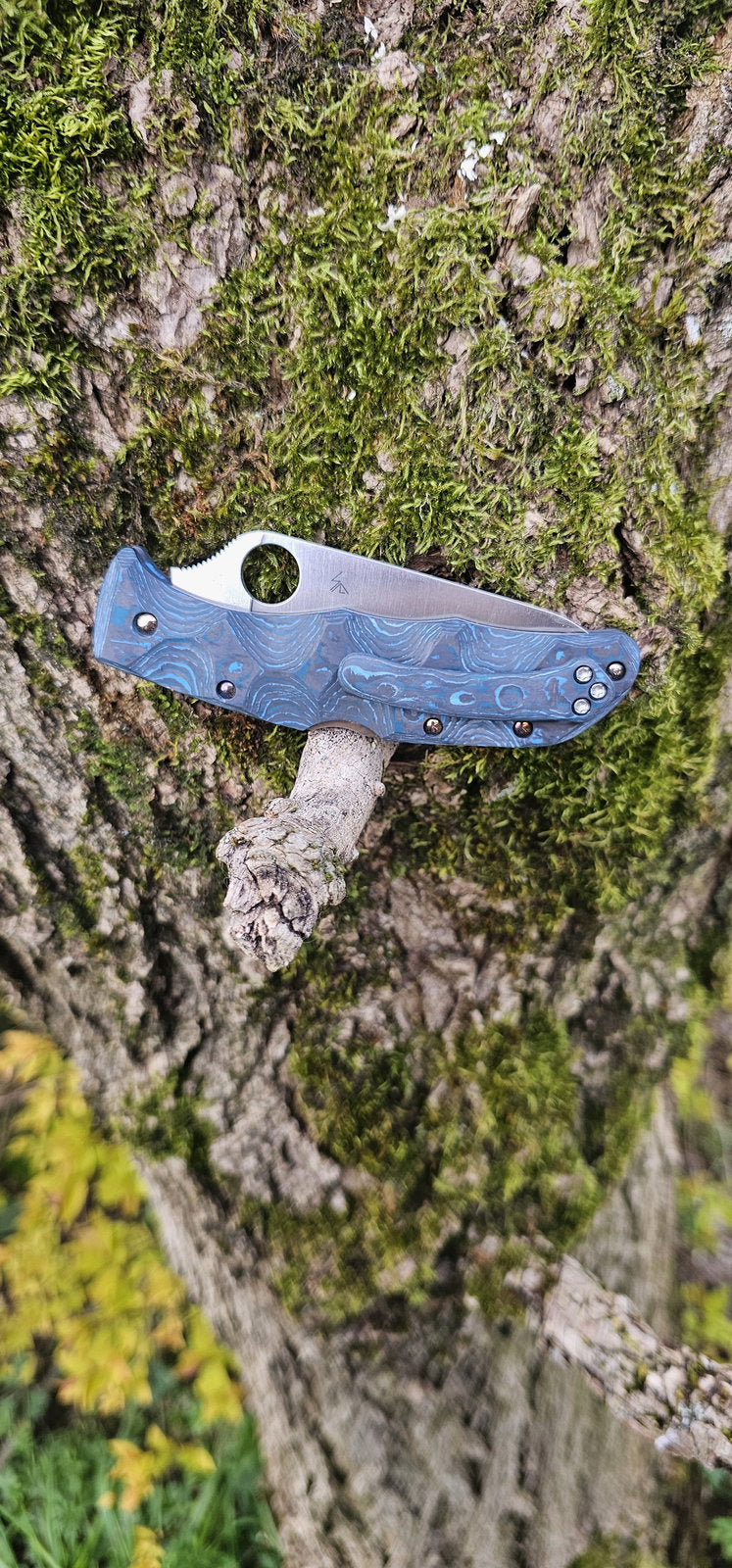 Scales in Carbon by Fatcarbon for Spyderco Endura 4, Endela, Delica 4 or Stretch 2 with assorted clip and backspacer