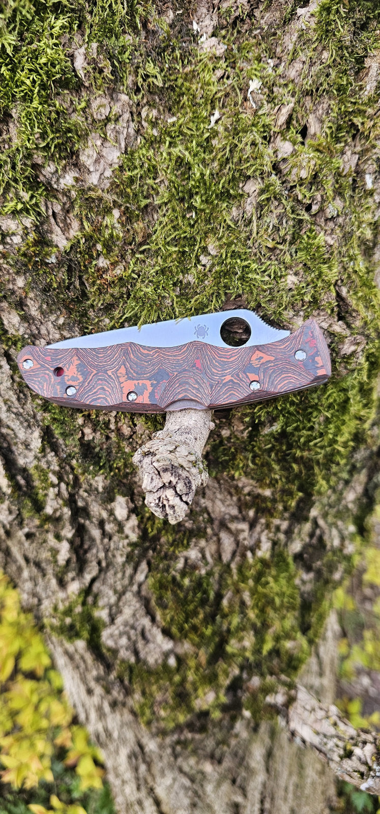 Scales in Carbon by Fatcarbon for Spyderco Endura 4, Endela, Delica 4 or Stretch 2 with assorted clip and backspacer