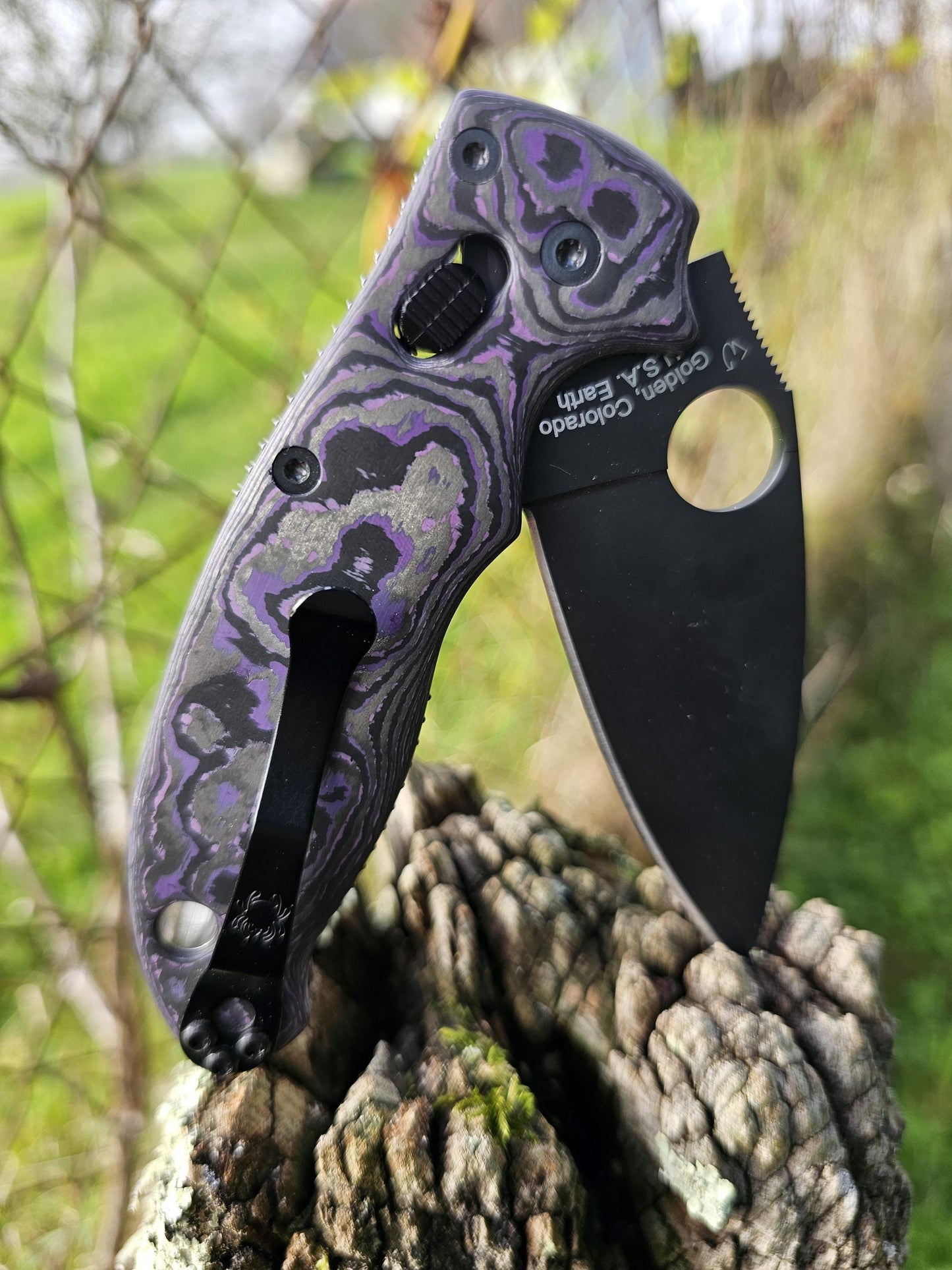 Scales Carbon by Fatcarbon for Spyderco Manix 2 and Manix 2 Lightweight