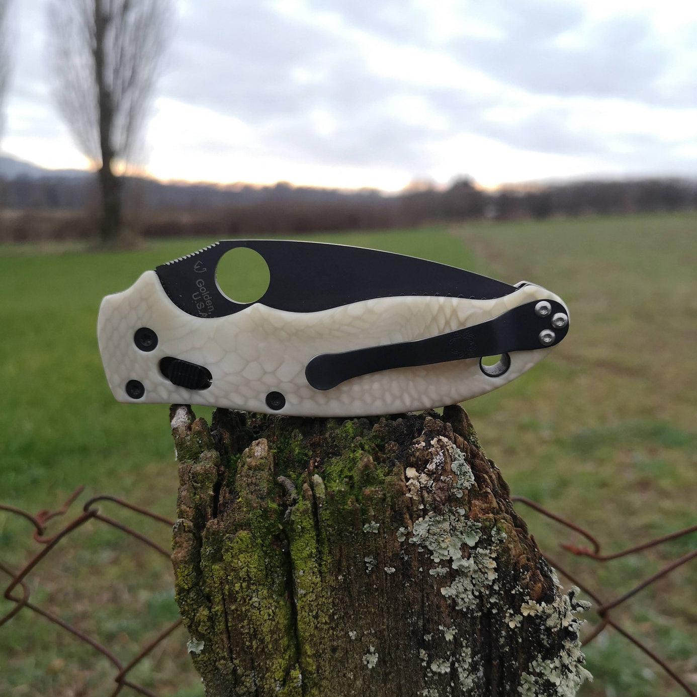 Scales in Juma snake for Spyderco Manix 2 and Manix 2 Lightweight