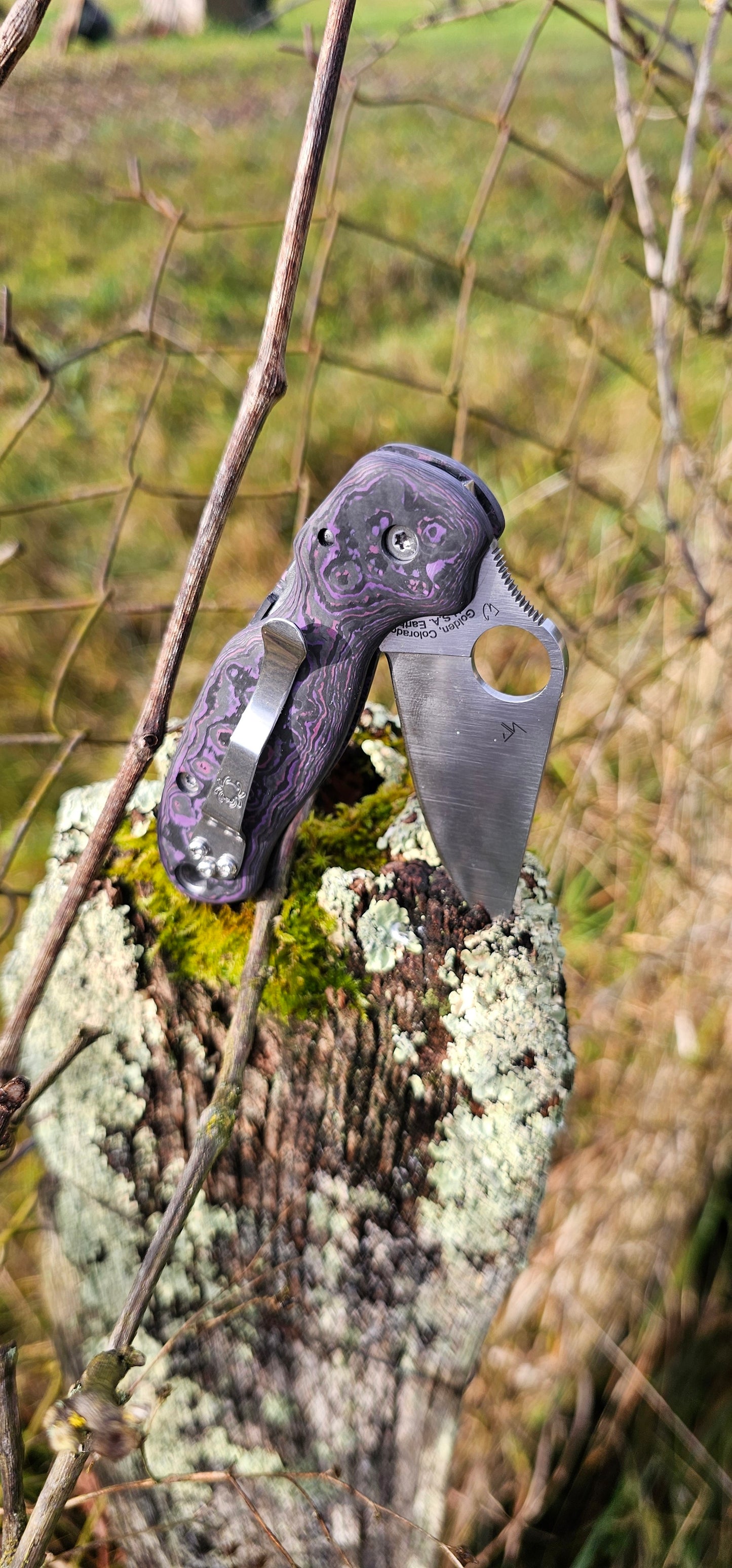 Scales in Carbon by Fatcarbon for Spyderco Para 3