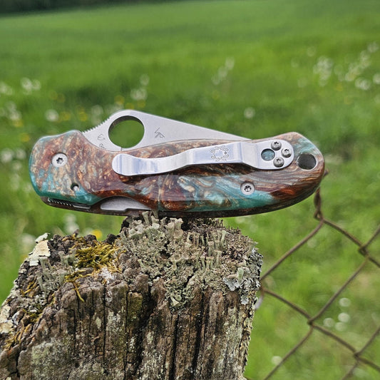 Scales shipwreck for Spyderco Para 3