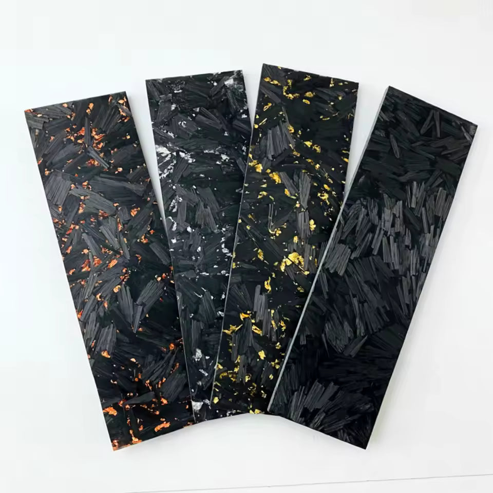 Scales in Shredded carbon for Spyderco Smock