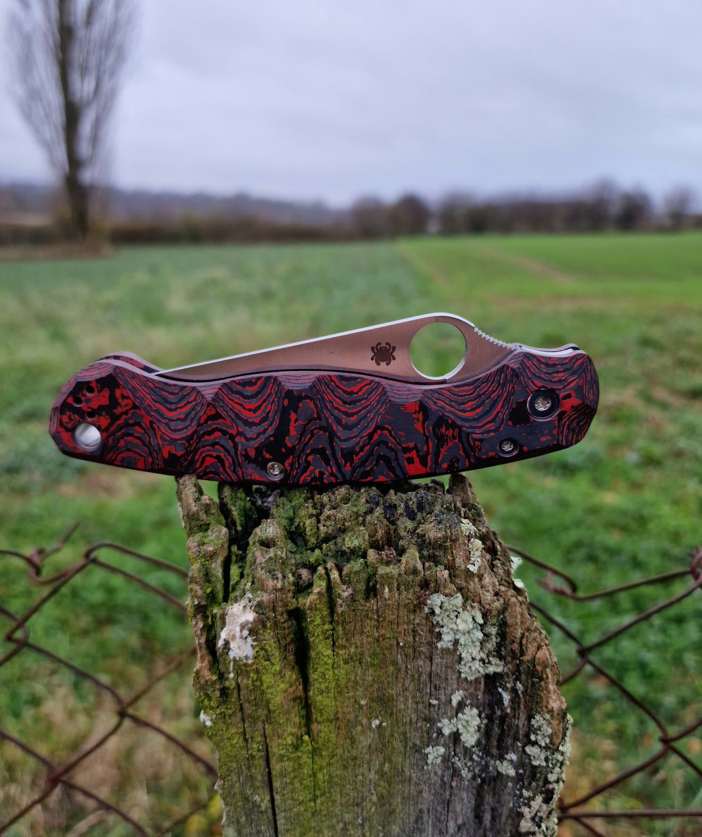 Scales in Carbon by Fatcarbon for Spyderco Military 2