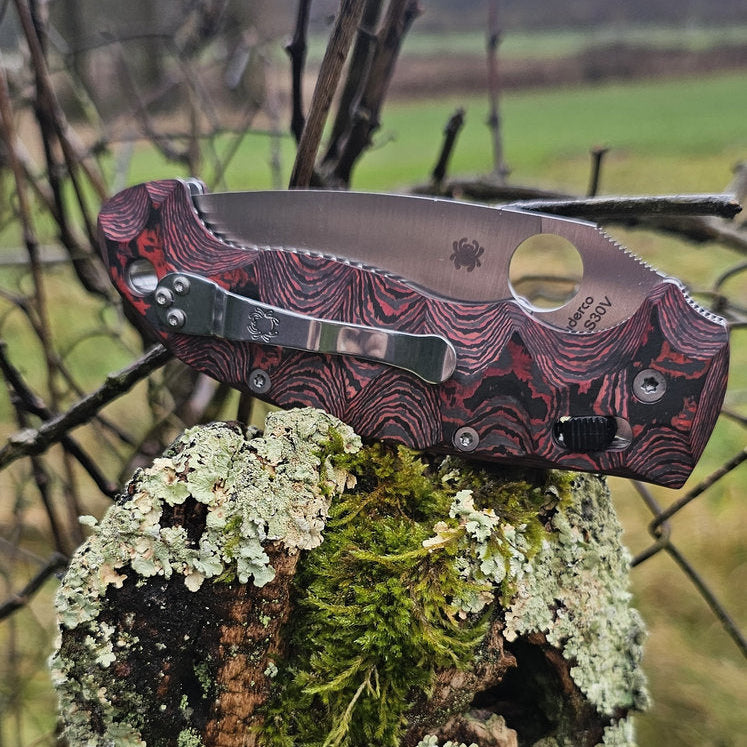 Scales Carbon by Fatcarbon for Spyderco Manix 2XL