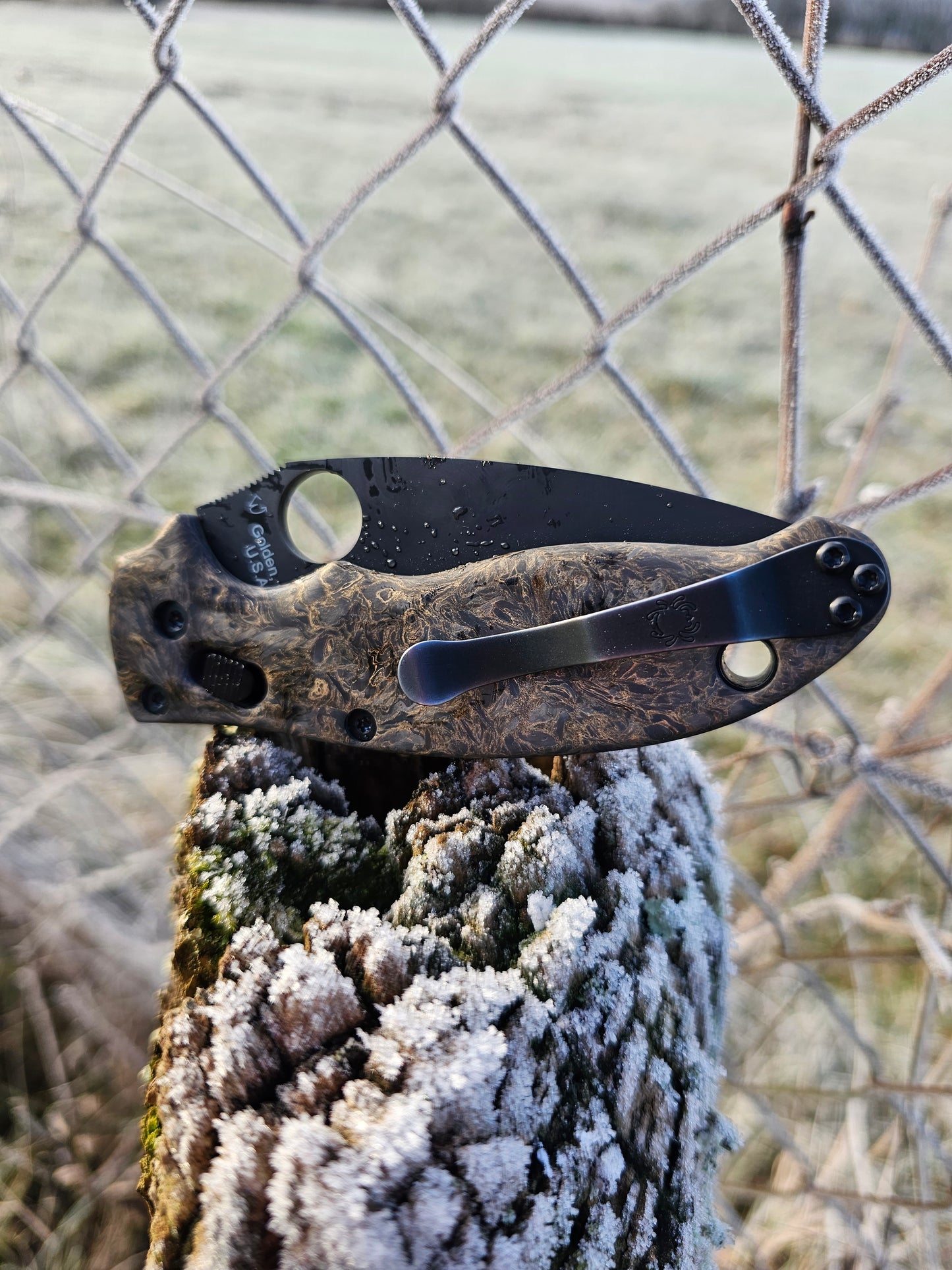 Scales Carbon by Fatcarbon for Spyderco Manix 2 and Manix 2 Lightweight