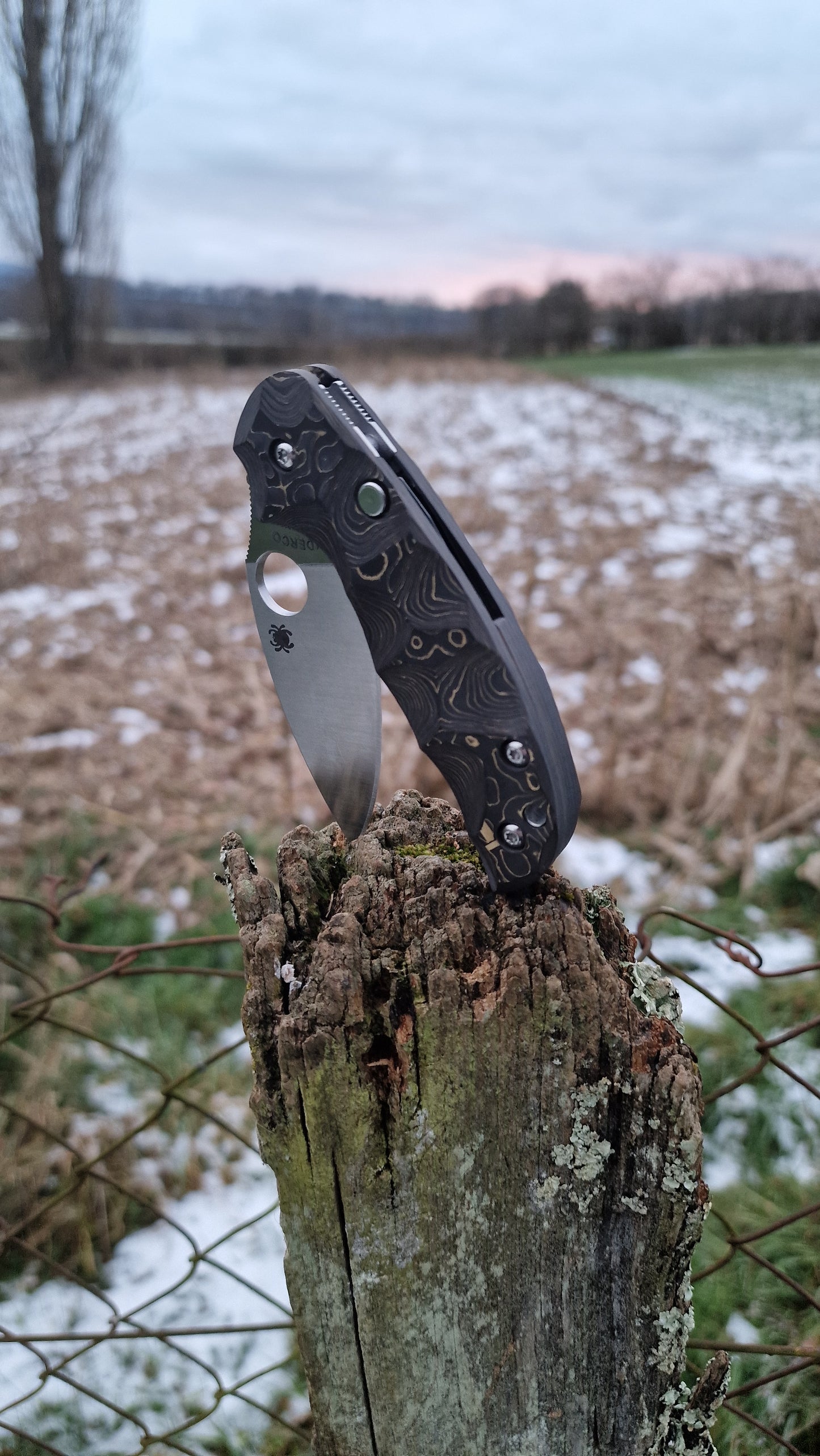 Scales in Carbon by Fatcarbon for Spyderco Sage 5 and 6