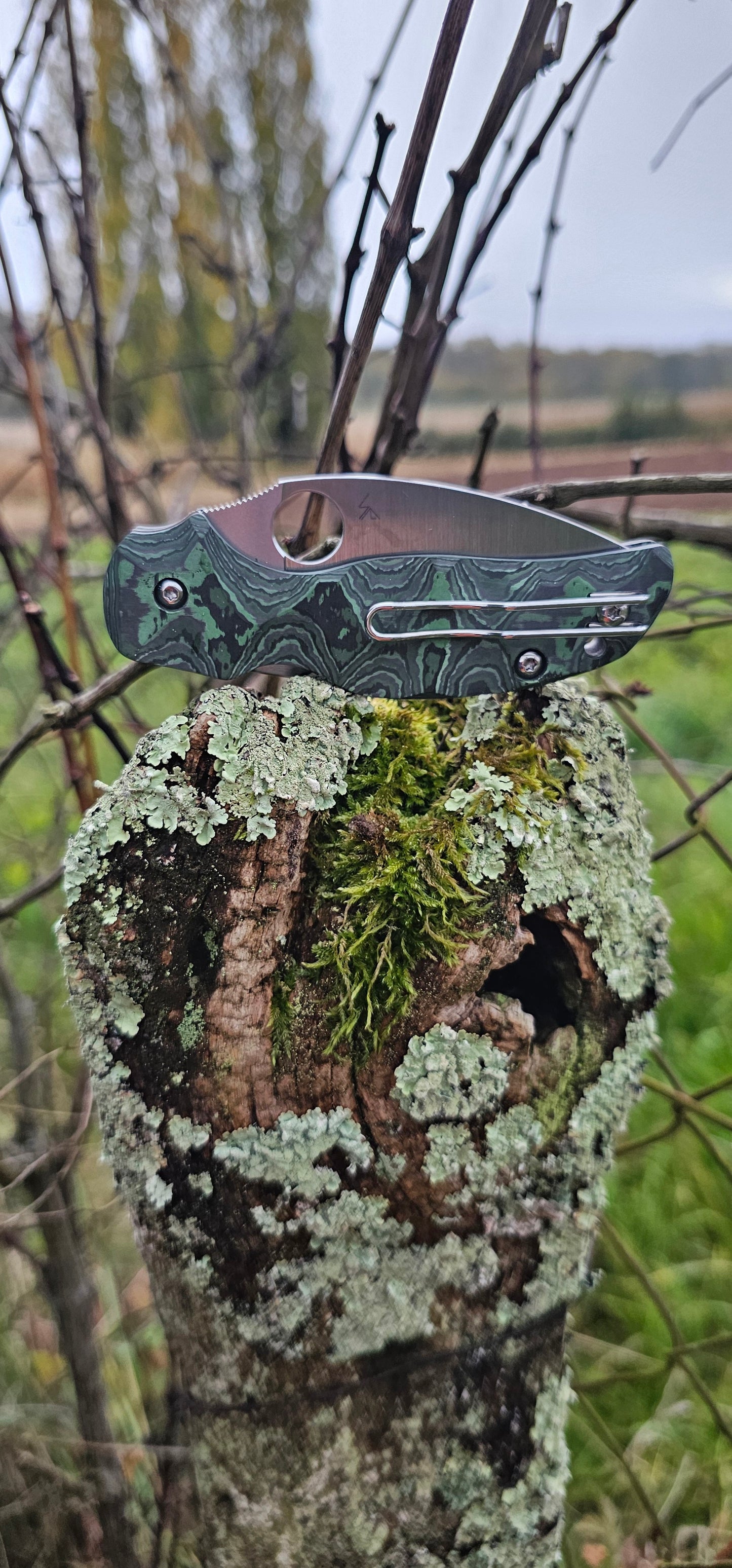 Scales in Carbon by Fatcarbon for Spyderco Sage 5 and 6