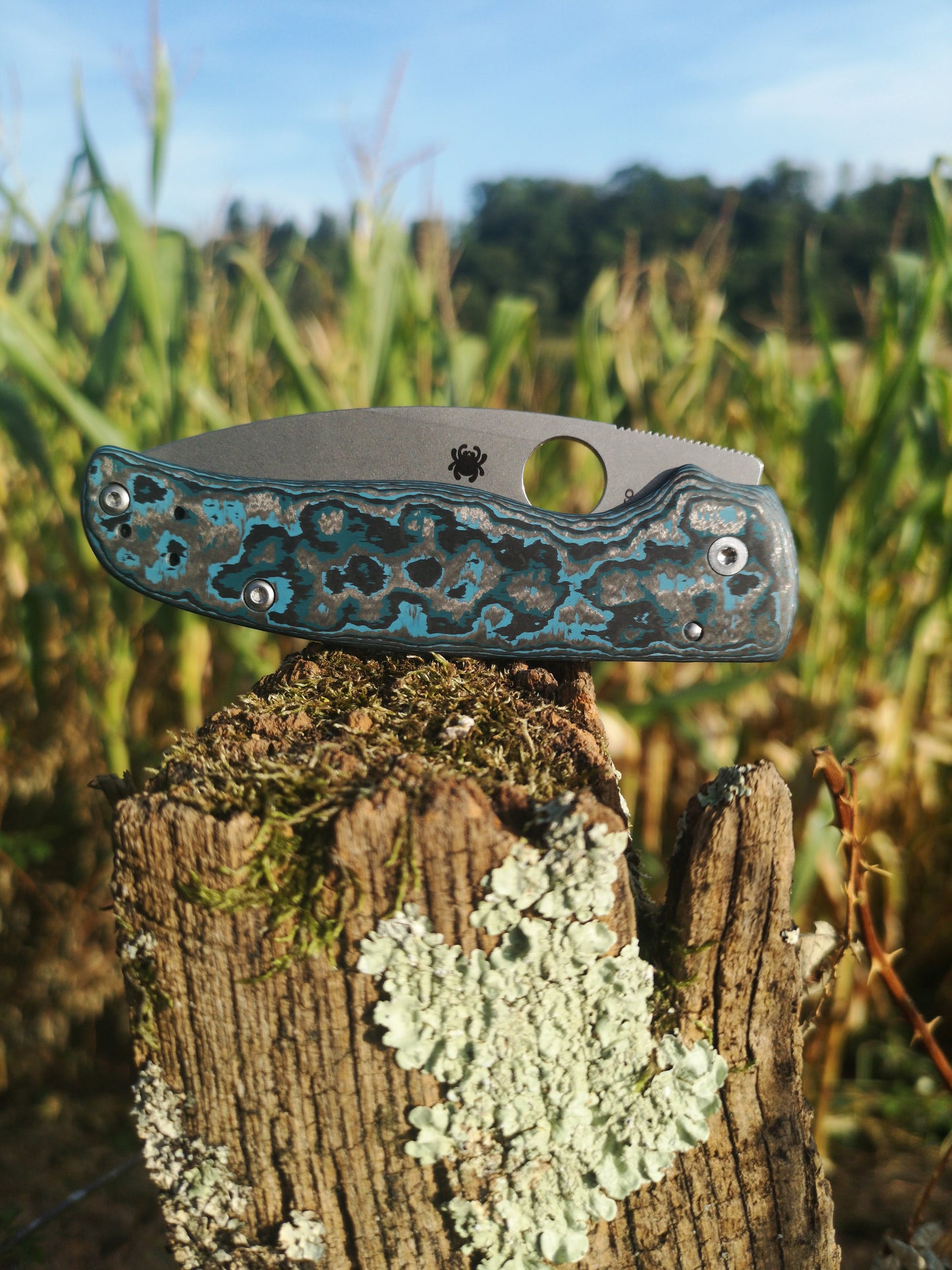Scales in Carbon by Fatcarbon for spyderco Shaman