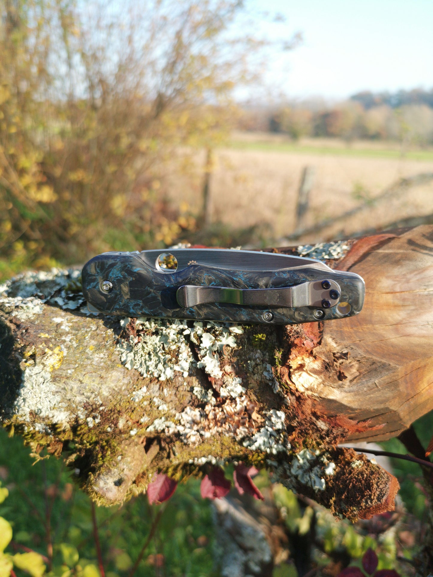 Scales in Carbon by Fatcarbon for Spyderco Smock