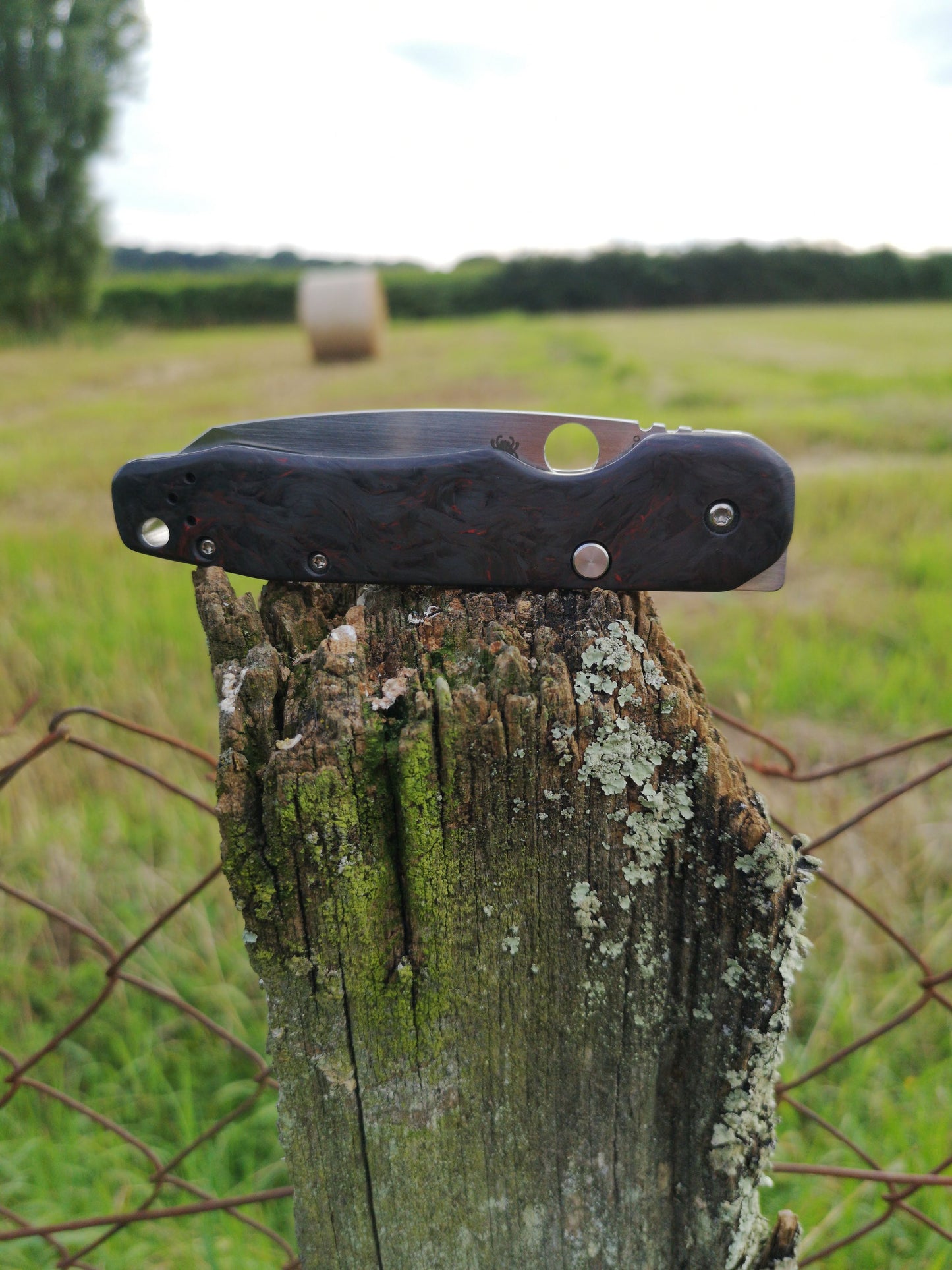 Scales in Carbon by Fatcarbon for Spyderco Smock