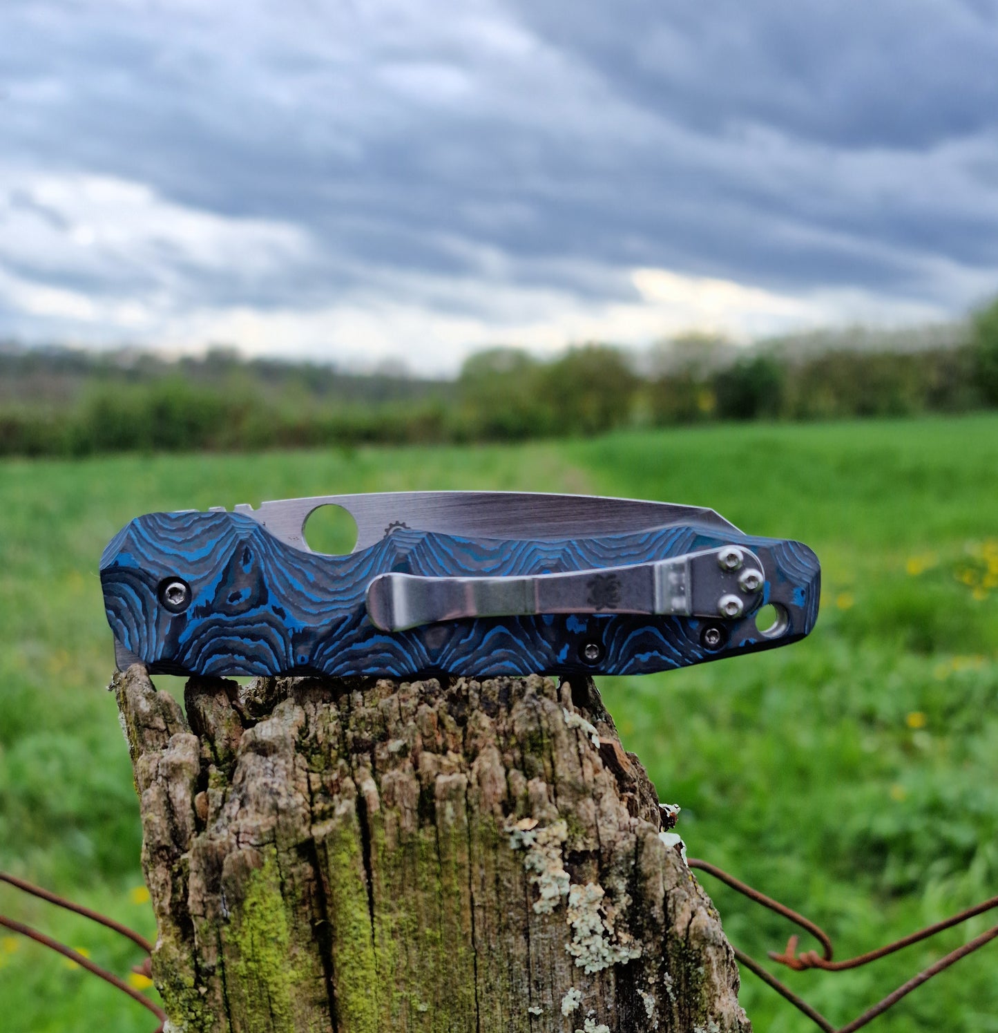 Scales in Carbon by Fatcarbon for Spyderco Smock