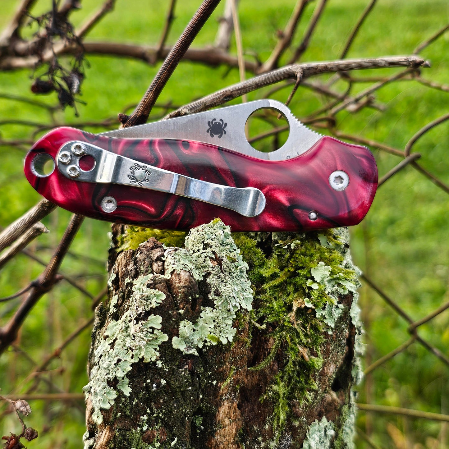 Scales in Kirinite for Spyderco PM3