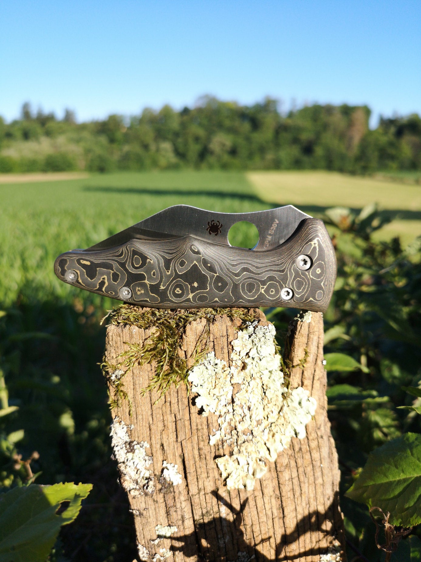 Scales in Carbon by Fatcarbon for Spyderco Yojimbo/Yojumbo